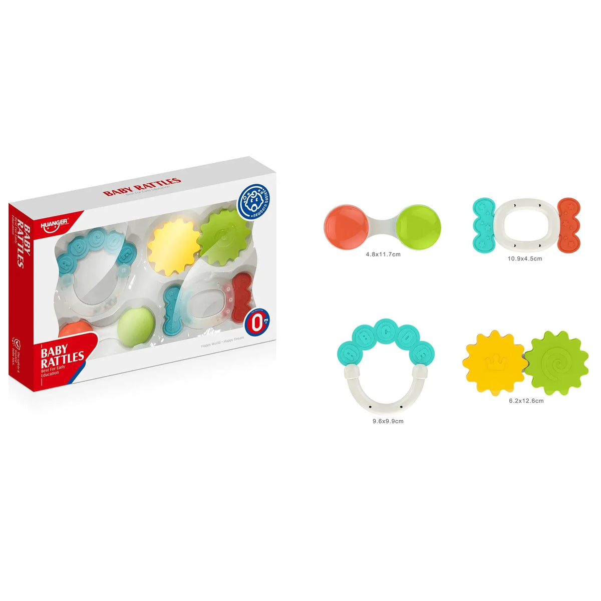 Teether Rattle Toys (4Pcs) for Baby Image