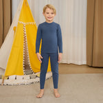 Navy Solid Thermal Set-2Pc for Boys Image