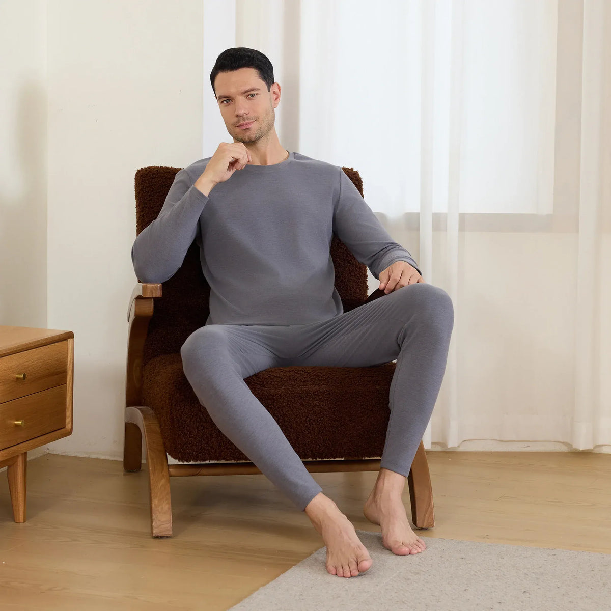 Plain Thermal Set-2Pc for Men Image