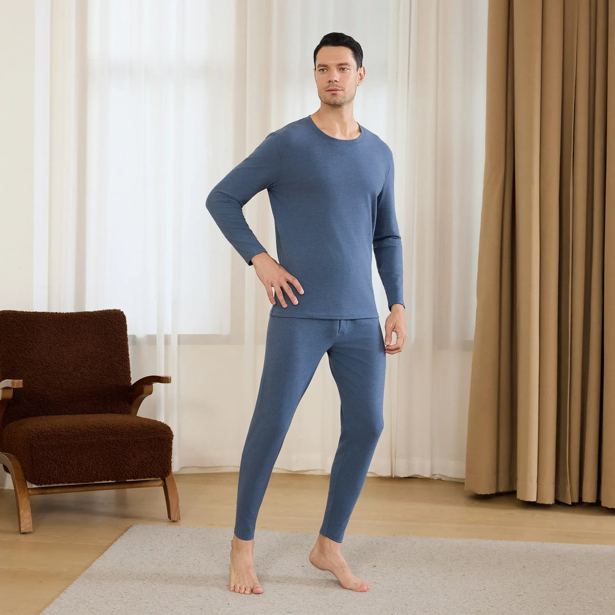 Plain Thermal Set-2Pc for Men Image