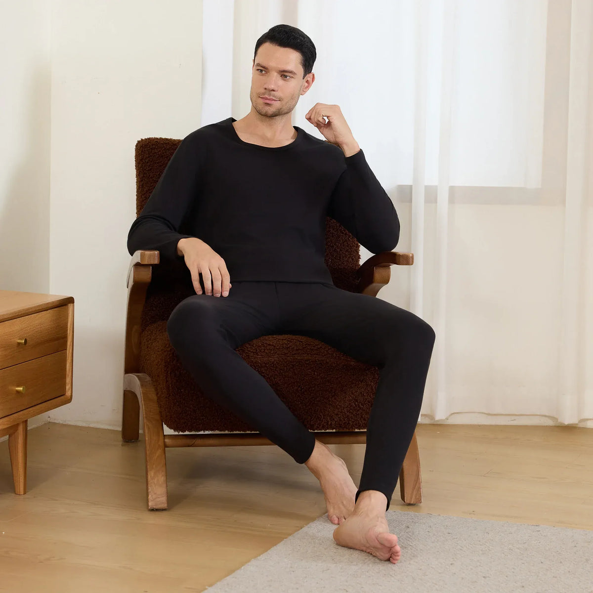Plain Thermal Set-2Pc for Men Image
