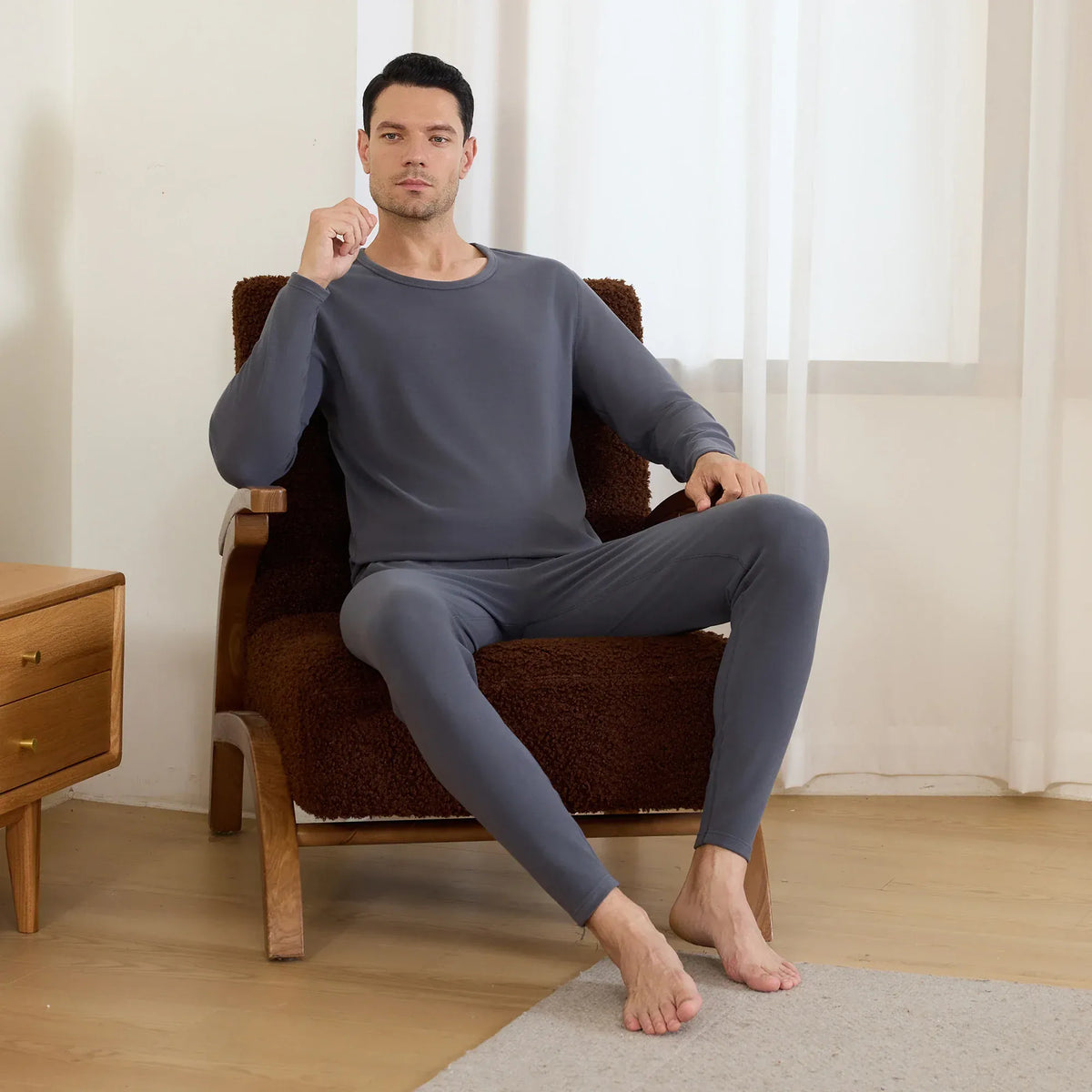 Plain Thermal Set-2Pc for Men Image