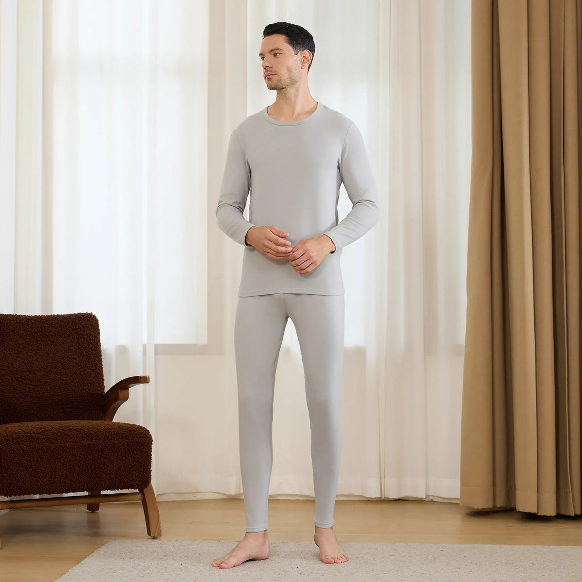 Plain Thermal Set-2Pc for Men Image