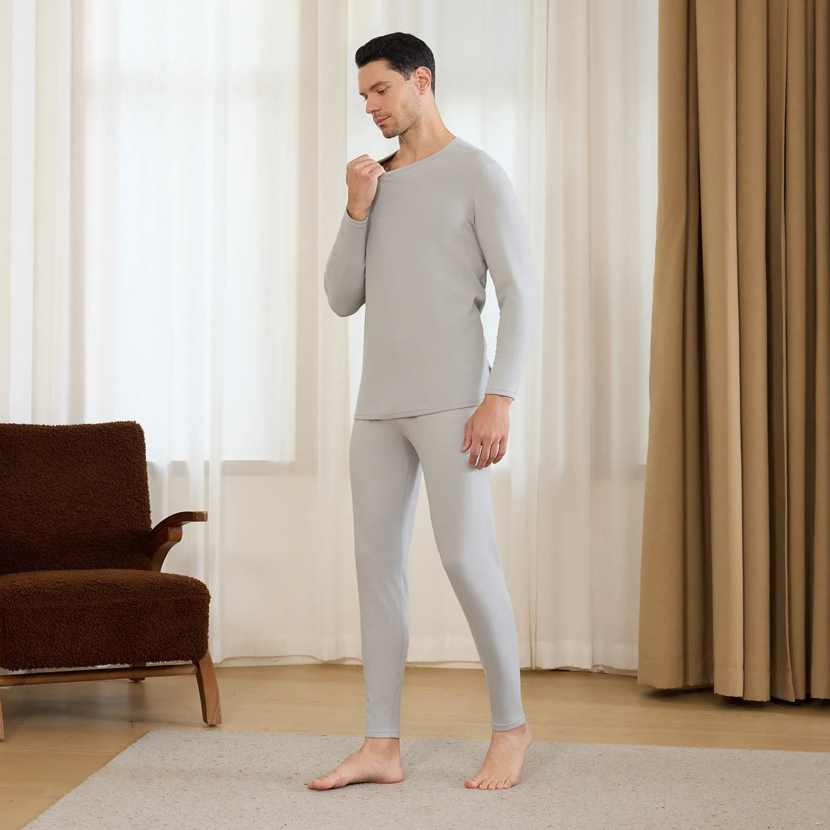 Plain Thermal Set-2Pc for Men Image