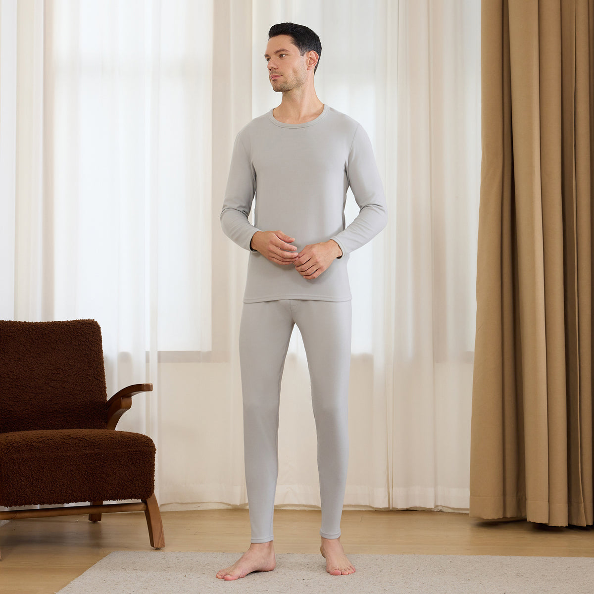 Plain Thermal Set 2Pc for Men