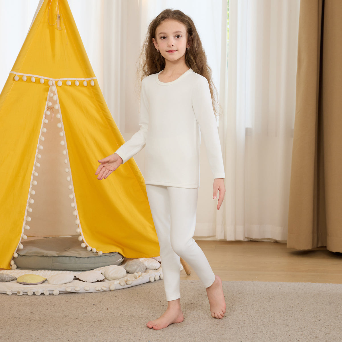 Plain Thermal Set 2P for Girls