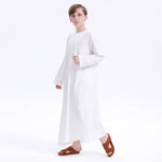 Off White Embroidery Thoub for Boys Image