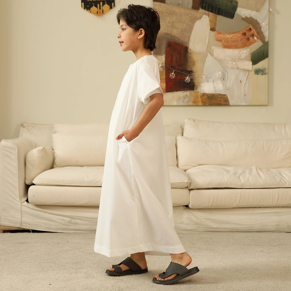 Embroidery Thoub For Boys