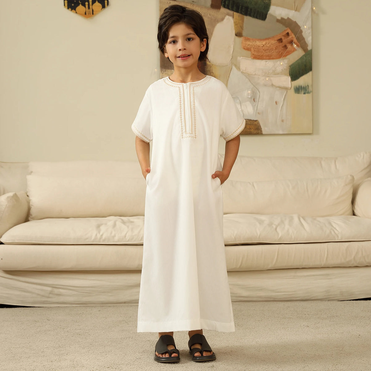 Embroidery Thoub For Boys