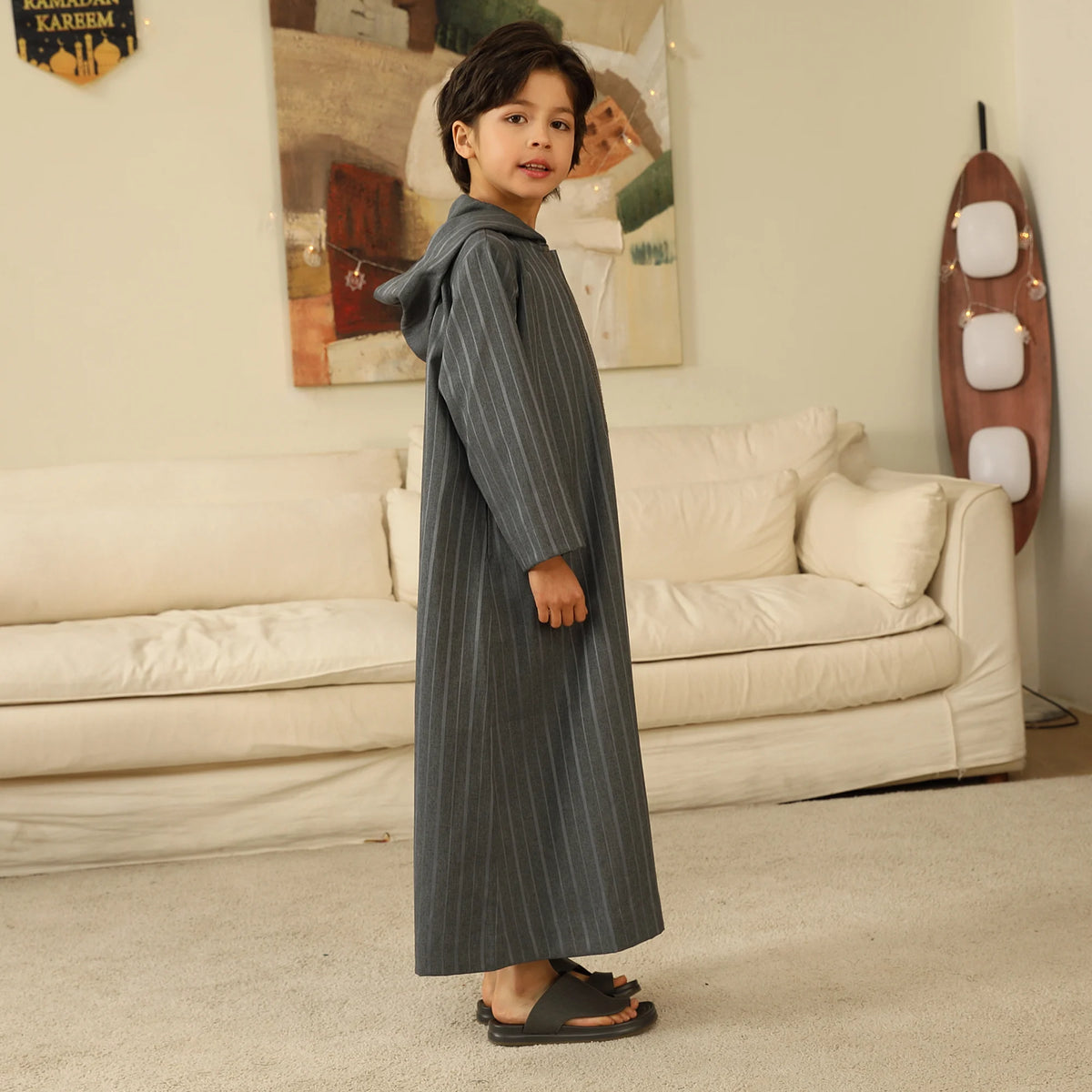 Striped Thoub For Boys