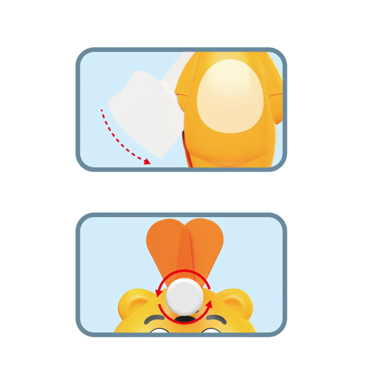 Tiger Hand Pressure Fan Image