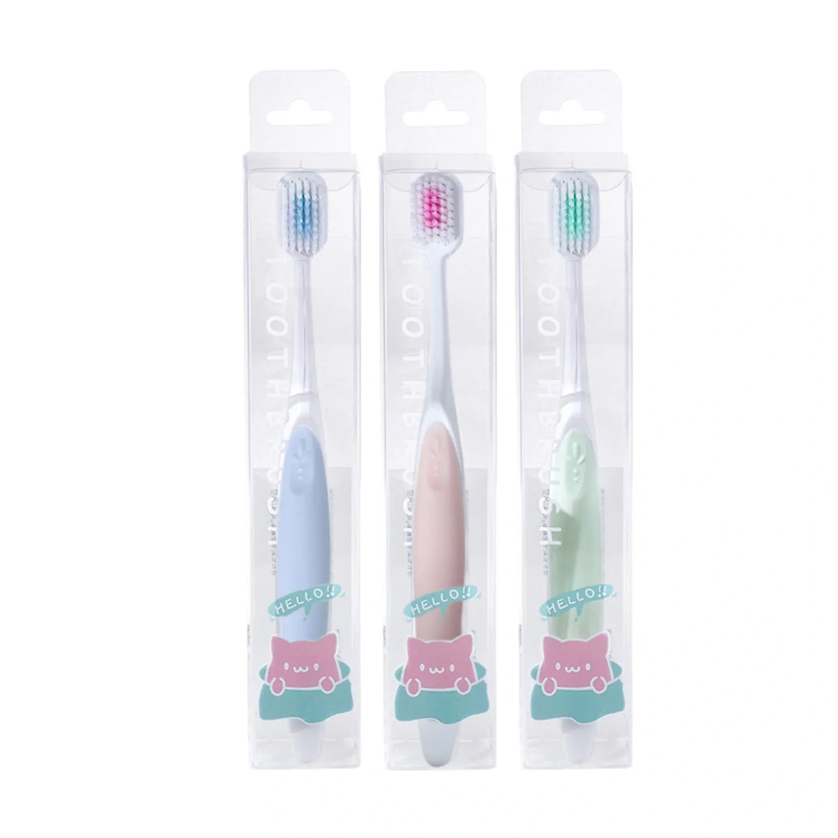 Free Pink Green Blue Tooth Brush for Women Image