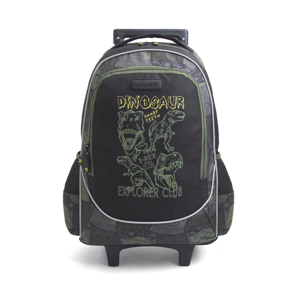 17.5 Army Green Trolley Backpack for Boys Image