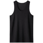 Black Plain Vest-2 Pack for Men Image