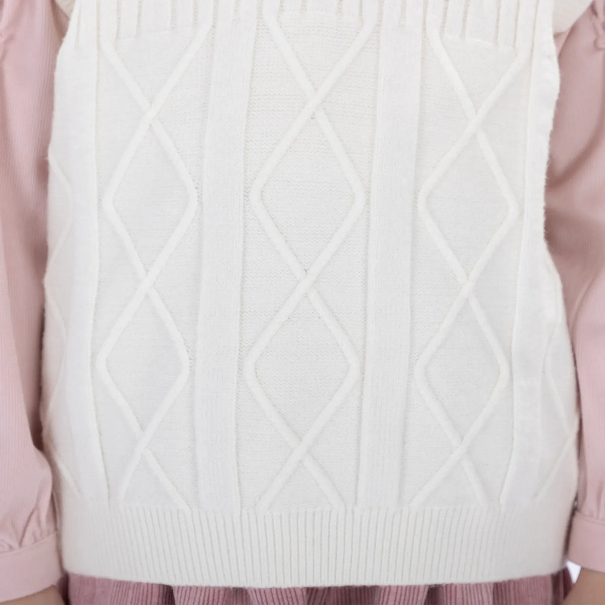 Casual Jacquard Waistcoat for Girls Image