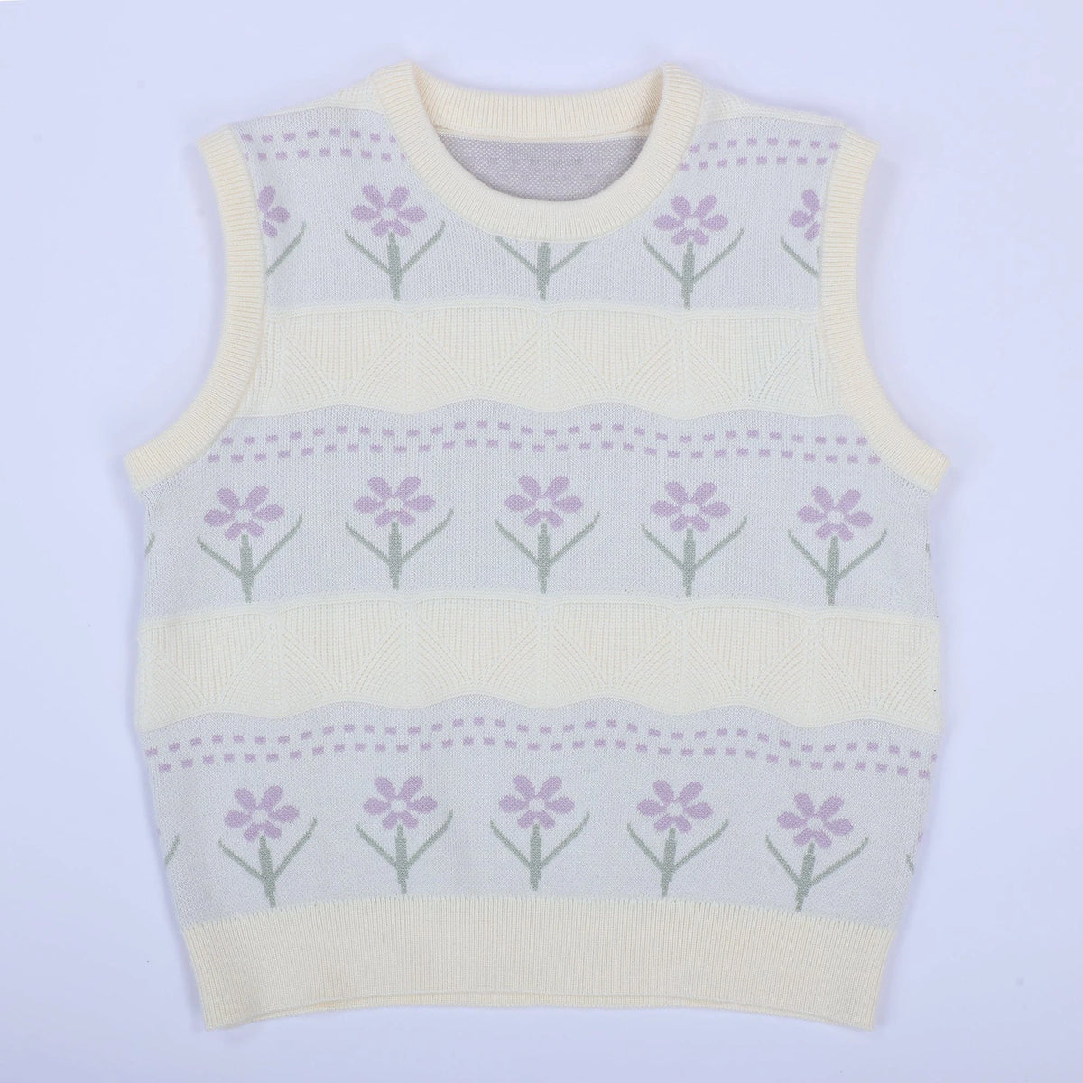 Casual Floral Waistcoat for Girls Image