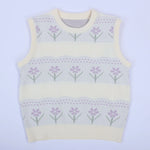 Casual Floral Waistcoat for Girls Image