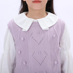 Casual Jacquard Waistcoat for Girls Image