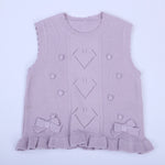 Casual Jacquard Waistcoat for Girls Image