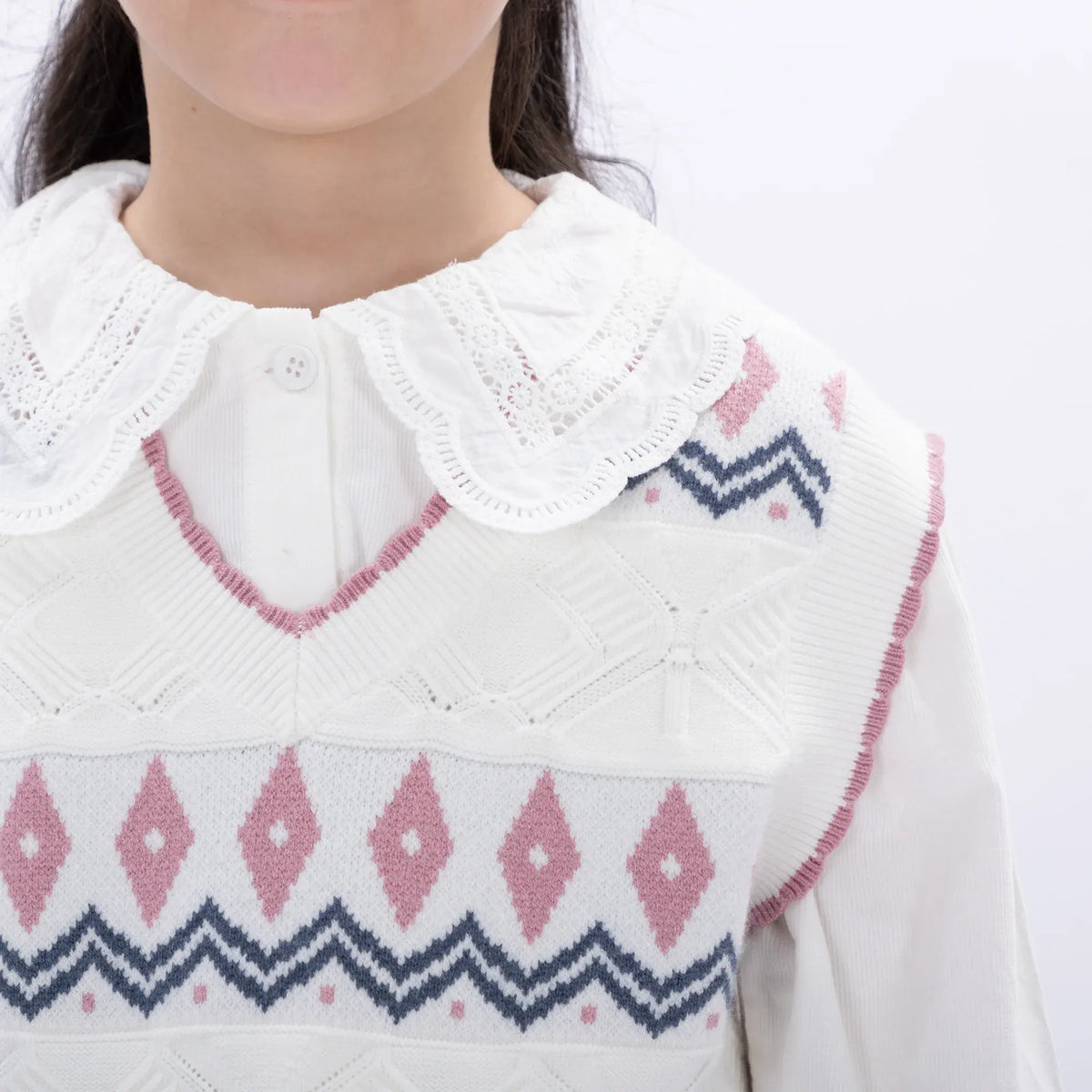 Casual Embroidery Waistcoat for Girls Image