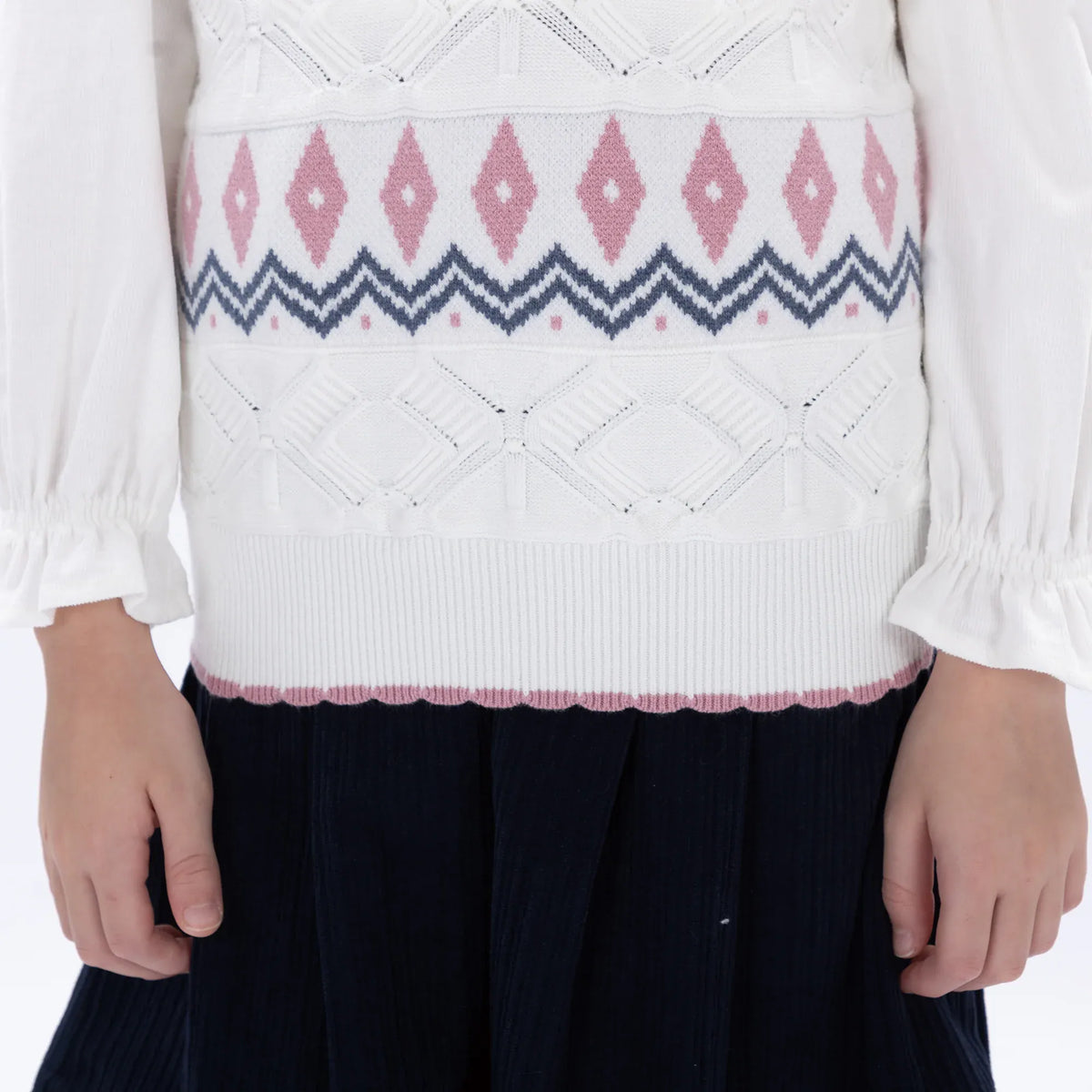 Casual Embroidery Waistcoat for Girls Image