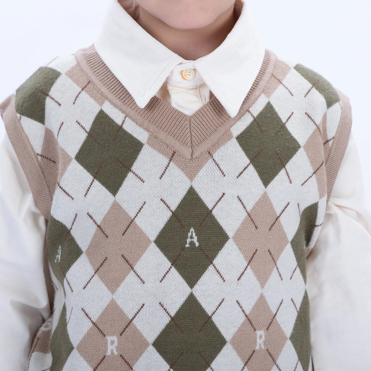 Casual Checked Waistcoat for Boys Image