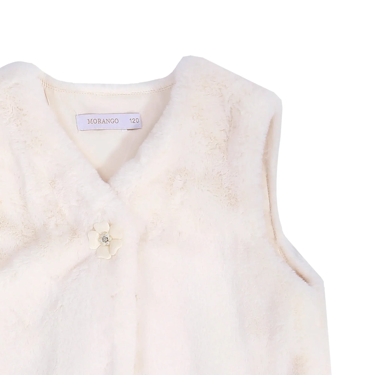 Casual Solid Waistcoat for Girls Image