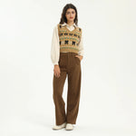 Elegant Jacquard Waistcoat for Women Image