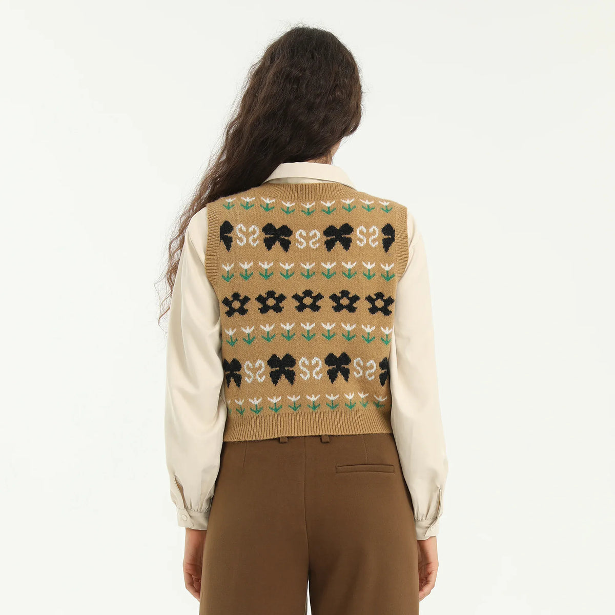 Elegant Jacquard Waistcoat for Women Image