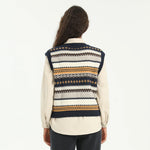 Elegant Striped Waistcoat for Women Image