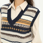 Elegant Striped Waistcoat for Women Image