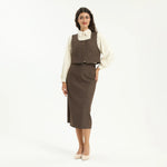 Elegant Solid Waistcoat for Women Image