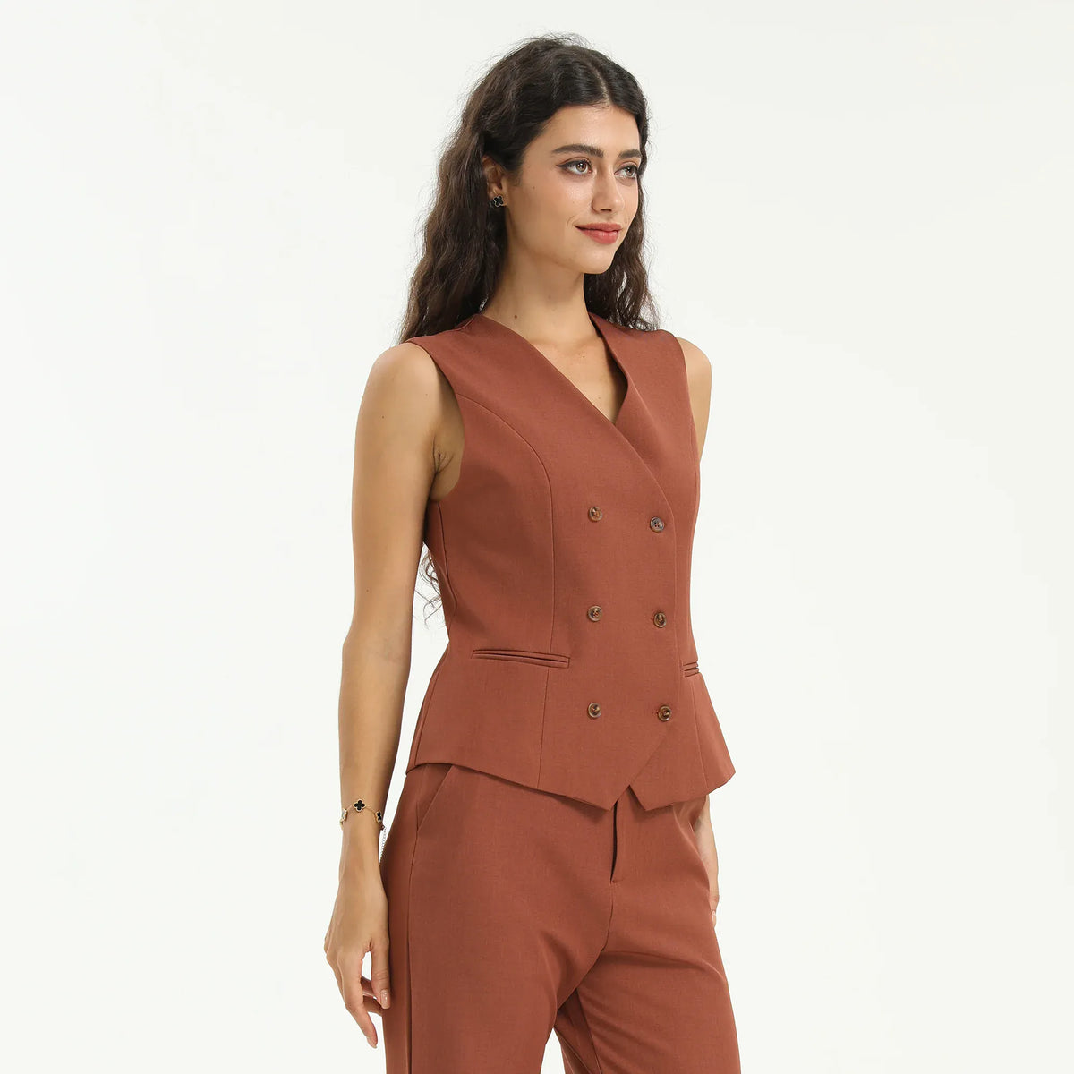 Elegant Plain Waistcoat for Women Image