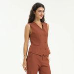 Elegant Plain Waistcoat for Women Image