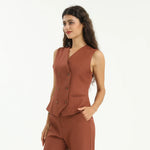 Elegant Plain Waistcoat for Women Image