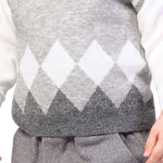 Color-Blocked Formal Waistcoat for Baby boy Image