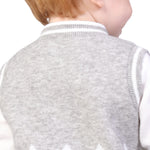 Color-Blocked Formal Waistcoat for Baby boy Image