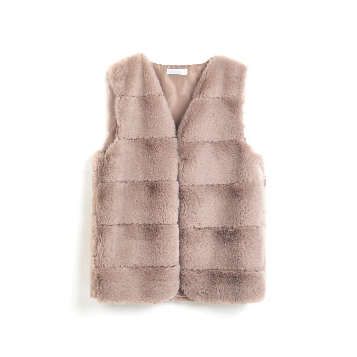 Coffee Elegant Waistcoat for Women Image