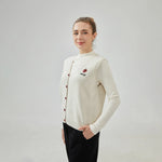 Embroidery Regular Sleevless Waistcoat with V-Neck for Women Image