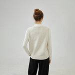 Embroidery Regular Sleevless Waistcoat with V-Neck for Women Image