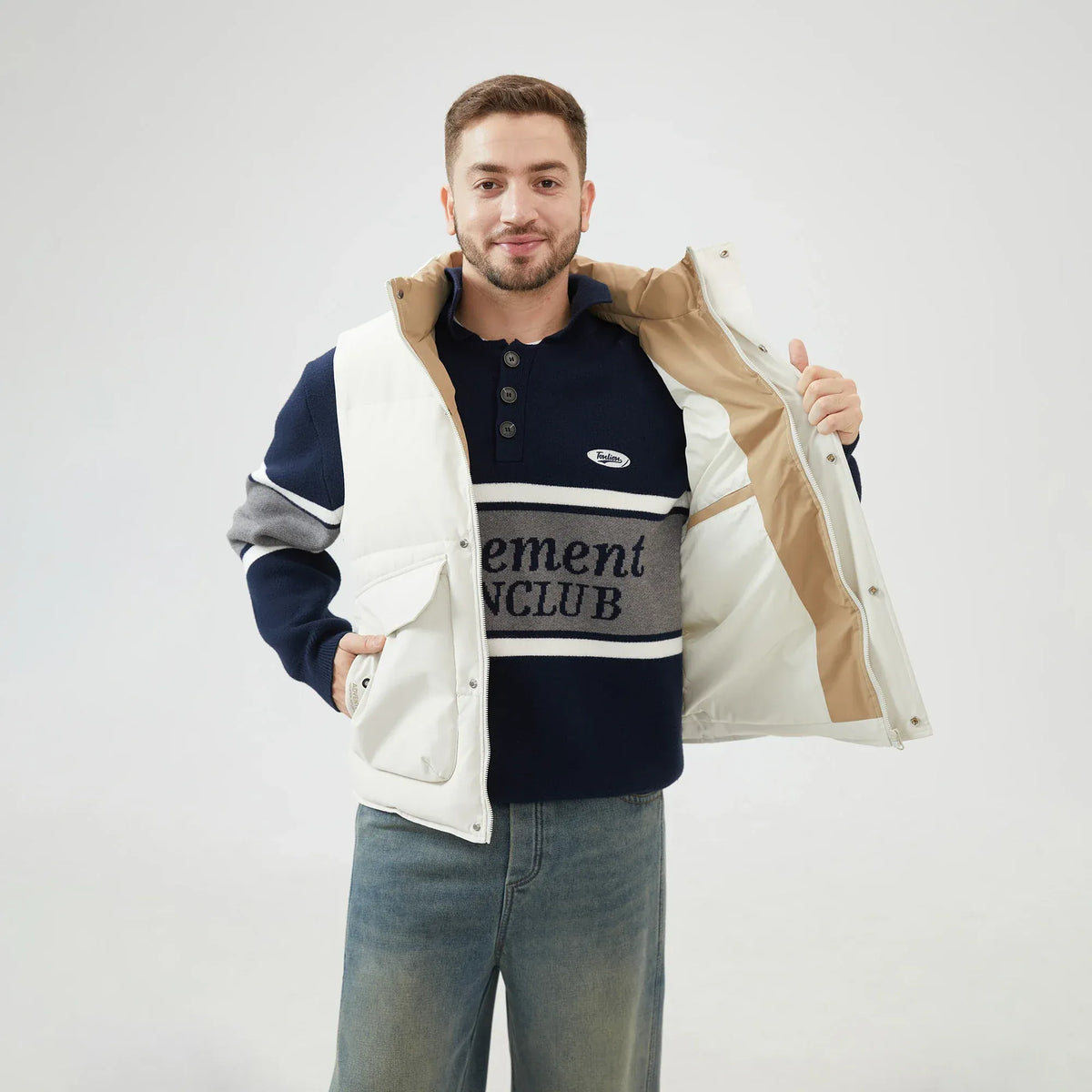 Jacket with Stand Collar for Men Image