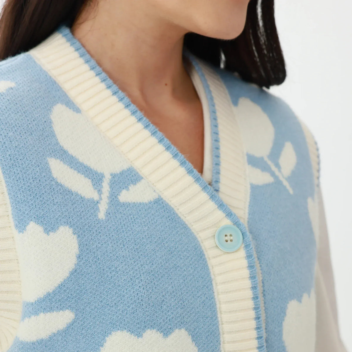 Elegant Floral Waistcoat for Women Image