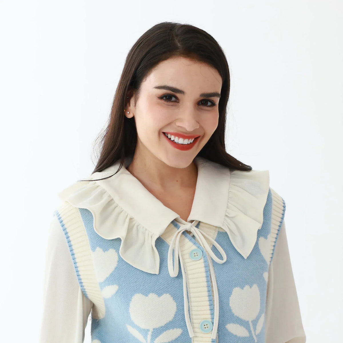 Elegant Floral Waistcoat for Women Image