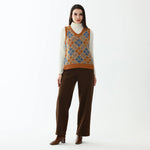 Elegant Checked Waistcoat for Women Image