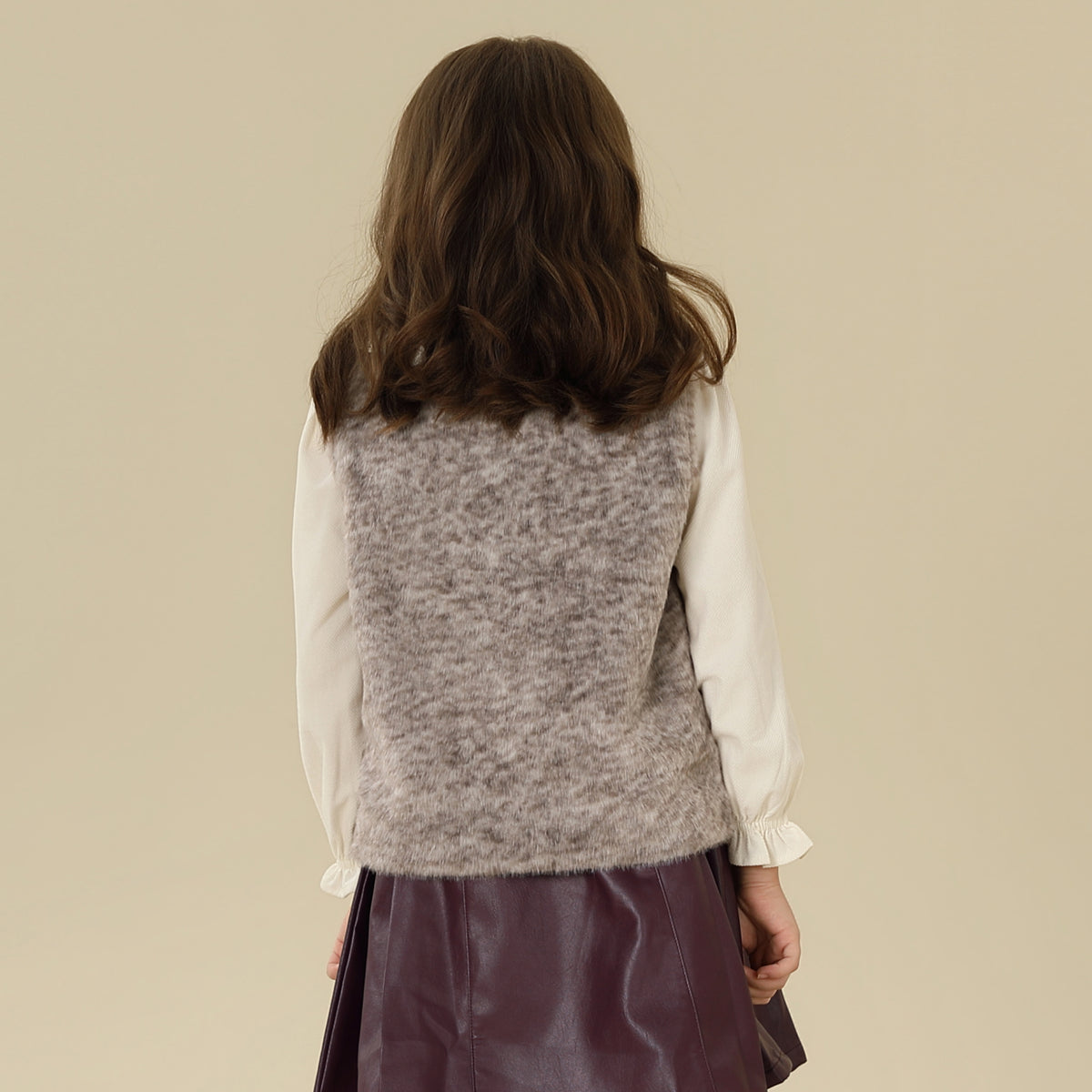 Solid Waistcoat For Girls