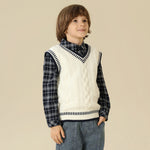 Color-Blocked Waistcoat For Boys