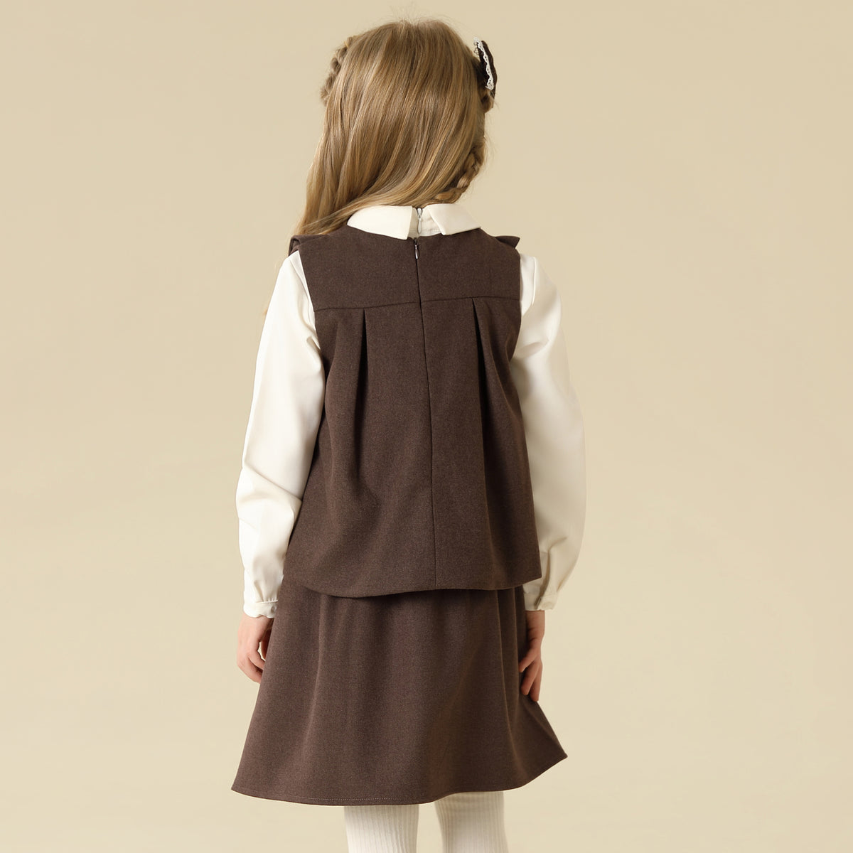 Solid Waistcoat For Girls