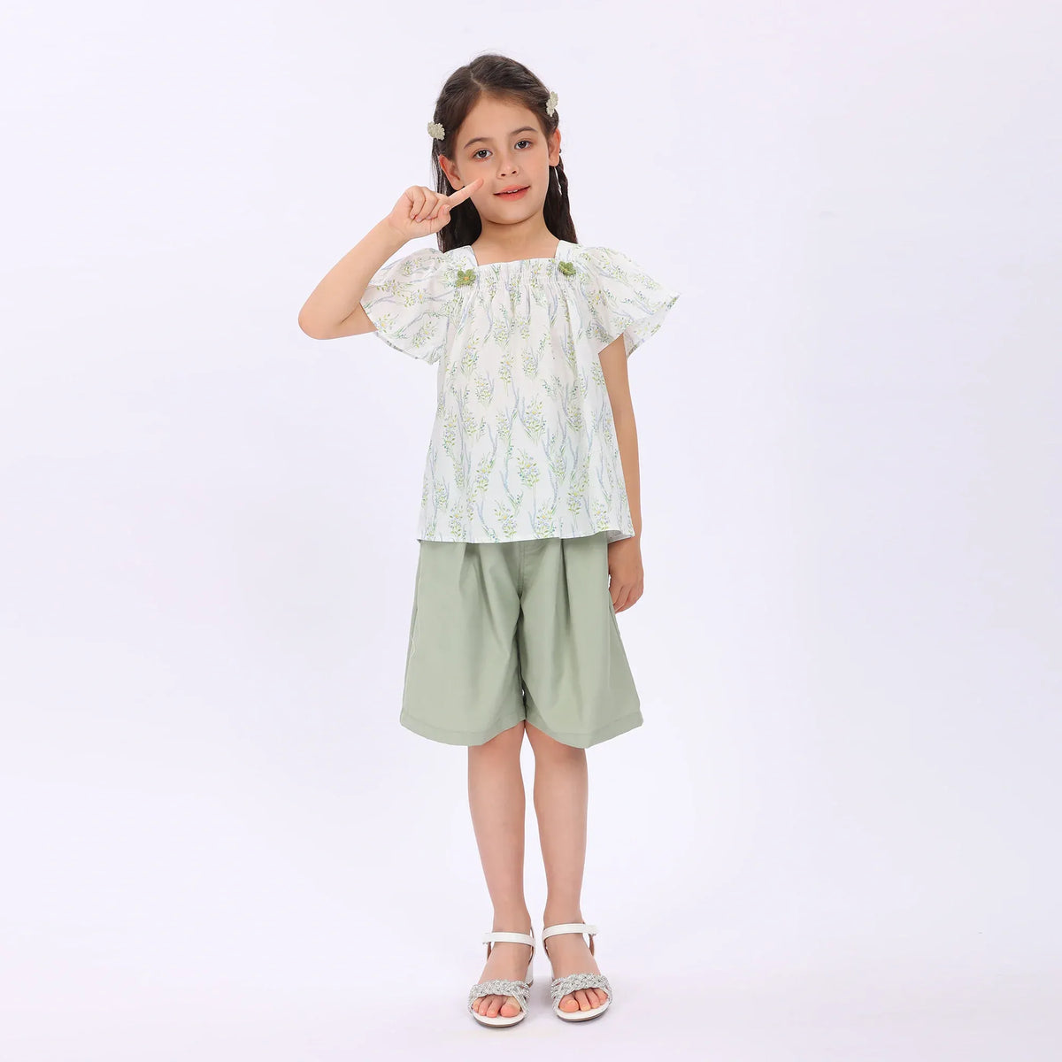 Floral Blouse for Girls Image