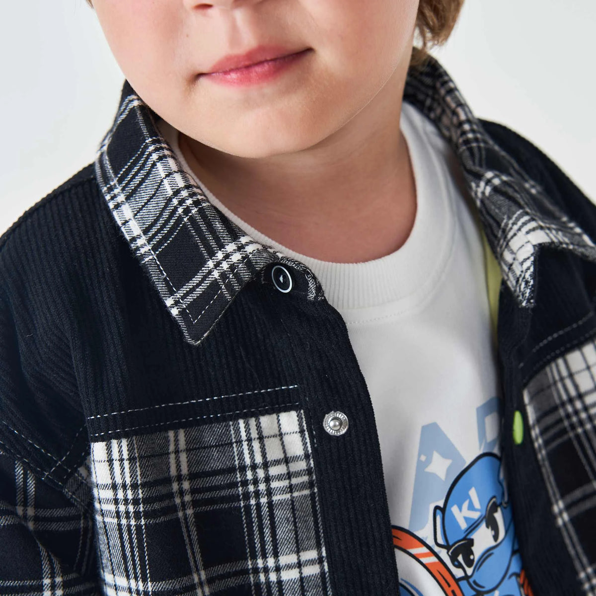 Checked Fashion Jacket For Boys