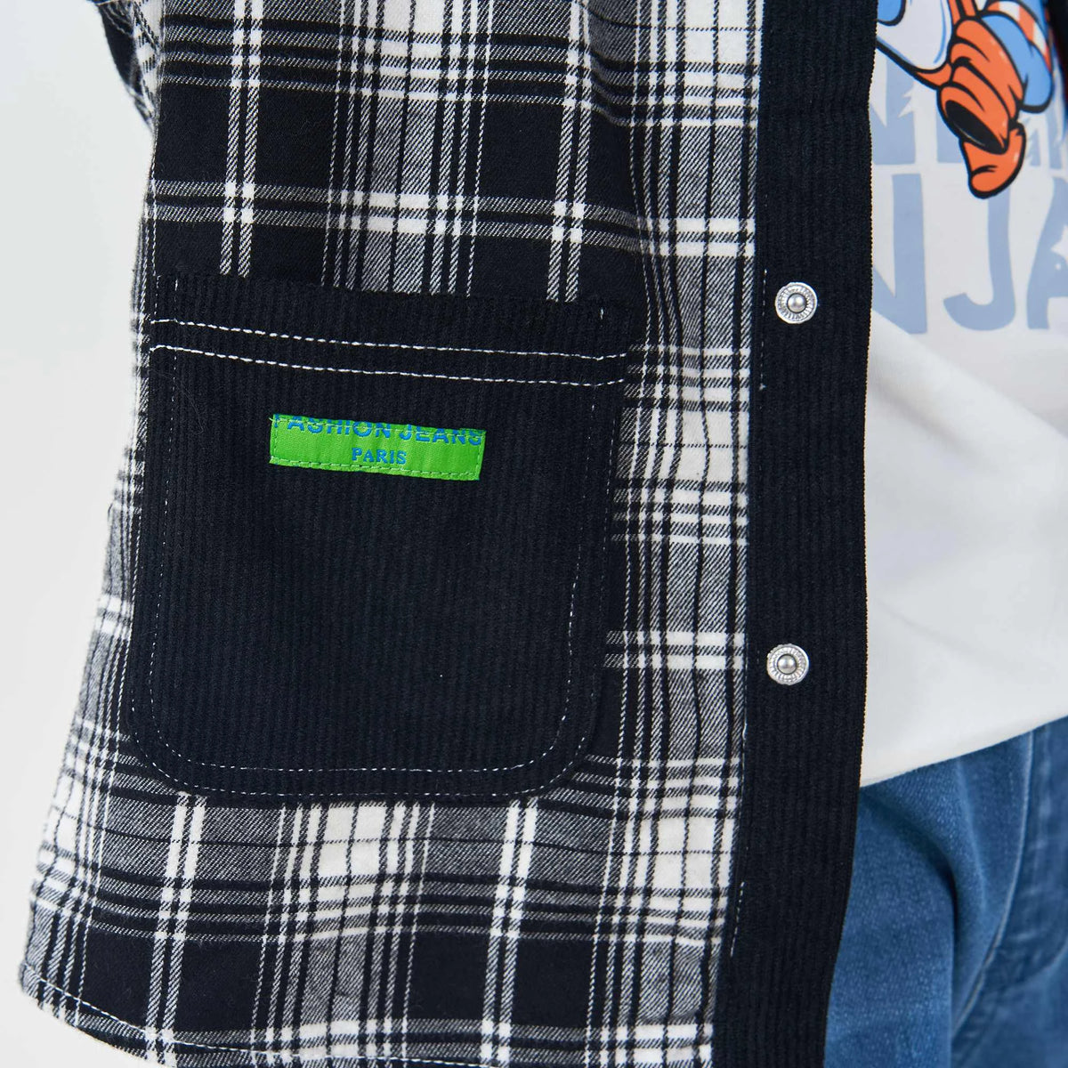 Checked Fashion Jacket For Boys